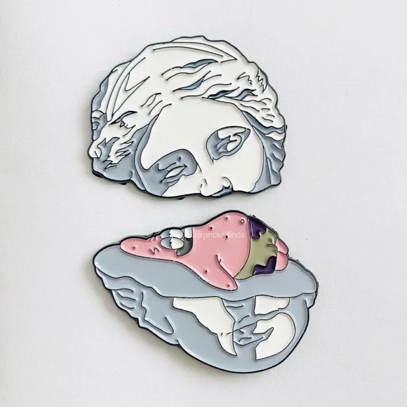 8/$40 Patrick Star Split Sculpture Enamel Pin Set - Picture 1 of 8